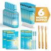 Lumineux Longevity Kit: mouthwash, whitening toothpaste, strips, and 3 toothbrushes