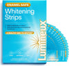 Lumineux® whitening strips box with strip packets, enamel safe, 35 treatments