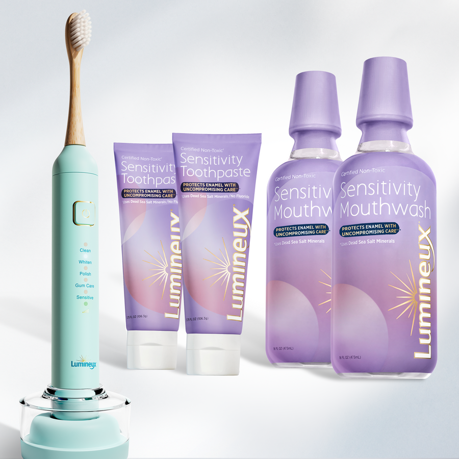 Lumineux® Sensitivity Kit + Sonic Electric Toothbrush (Crystalline)