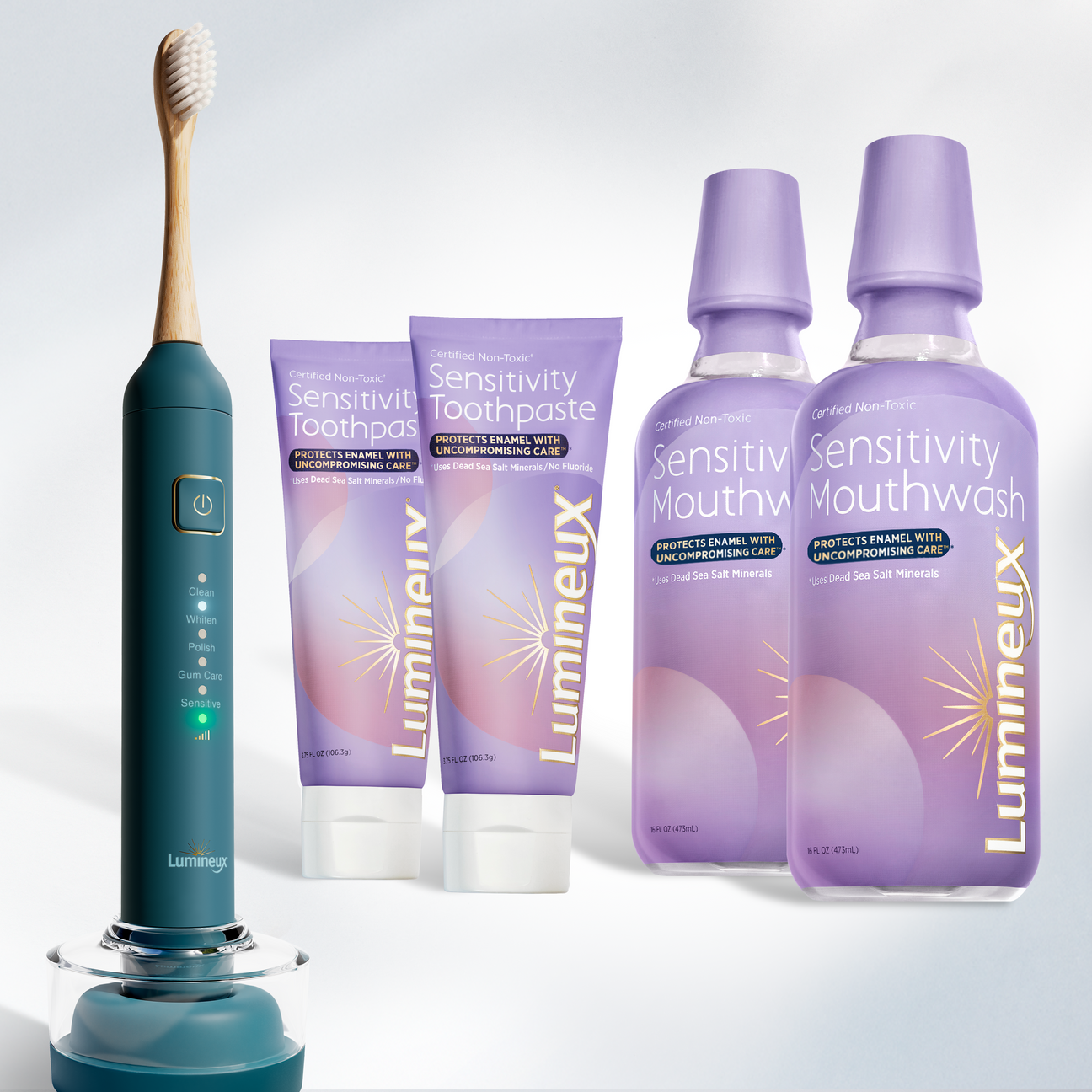 Lumineux® Sensitivity Kit + Sonic Electric Toothbrush (Deep Ocean)