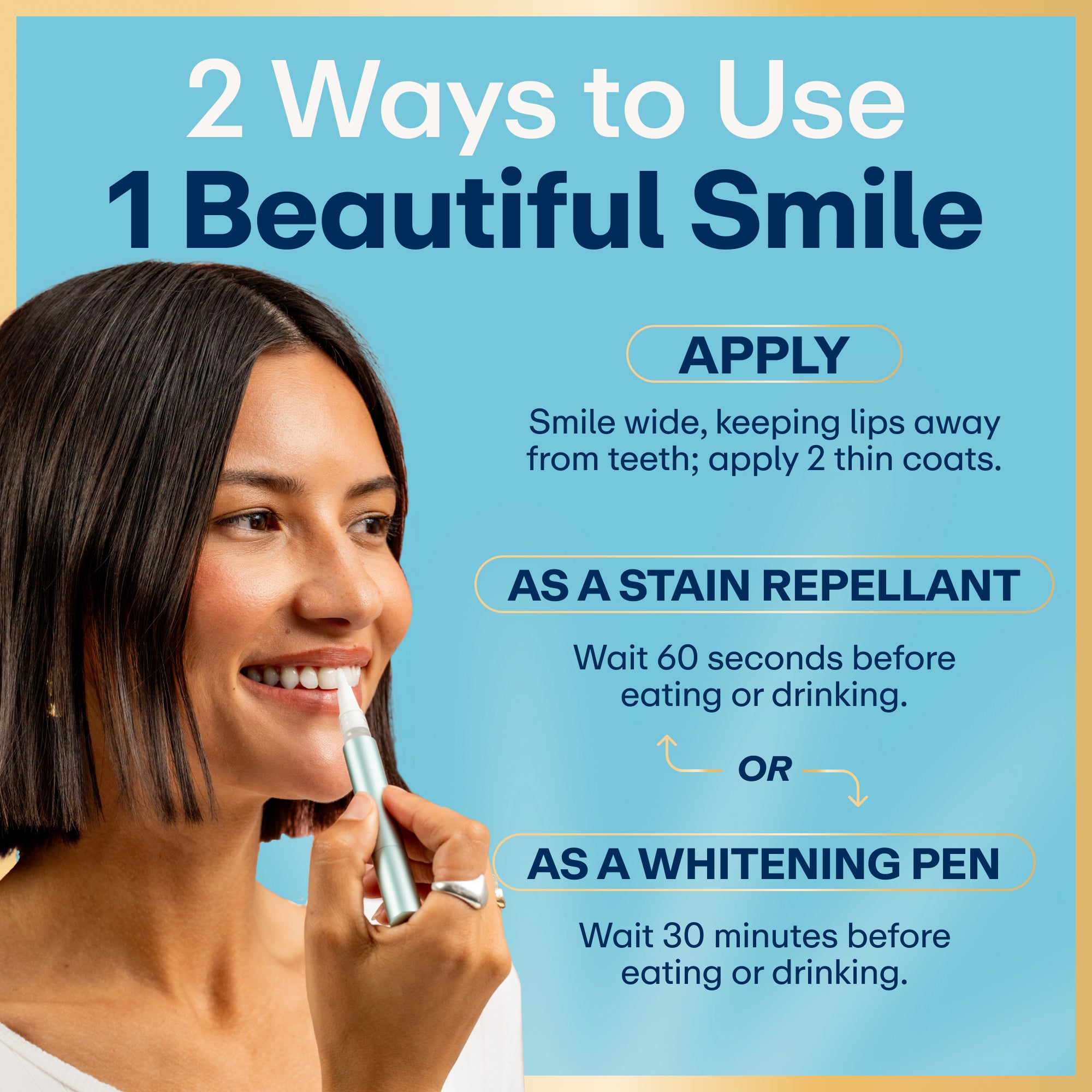 The Lumineux® Bright² Teeth Whitening Pen